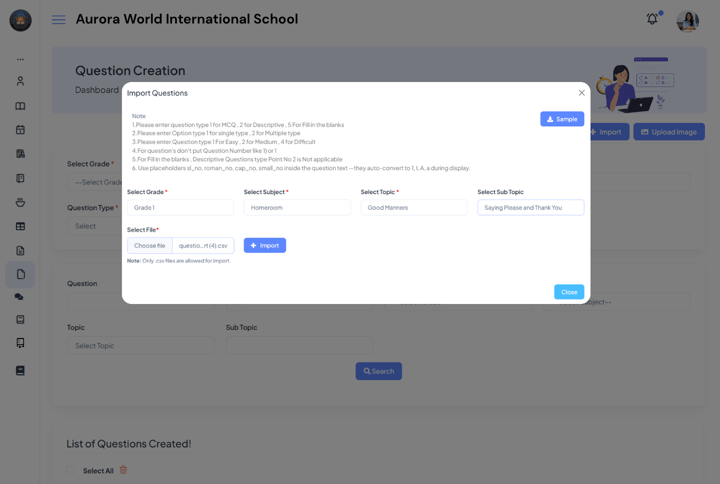 Aurora World International School